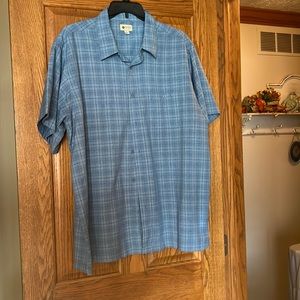 Blue plaid shirt. Great condition.